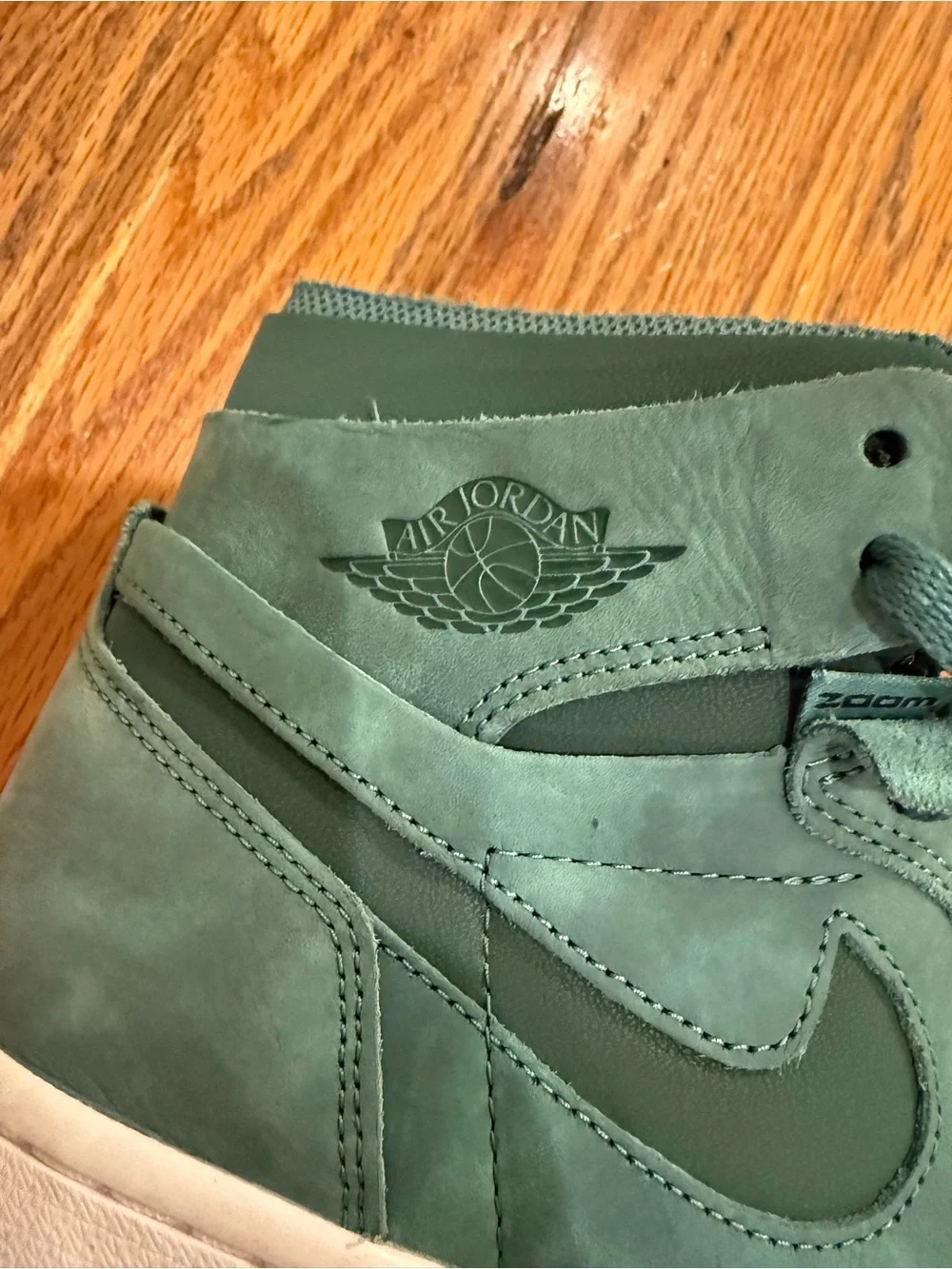 Nike Men’s Teal Suede High-Top Sneakers